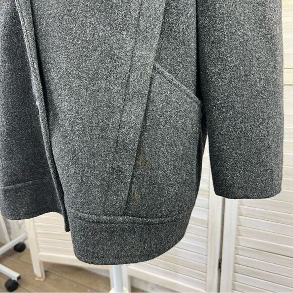Mackintosh Vintage Gray Wool Pea Coat 14 Large - Picture 7 of 16